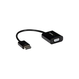 StarTech.com DisplayPort to VGA Display Adapter - 1080p 1920x1200 - Active DP to VGA (Male to Female) HD Video Converter for laptop/PC/Monitor (DP2VGA3) - Display-adapter - DisplayPort (han) til HD-15 (VGA) (hun) - 10 cm - aktiv - sort - for P/N: DK31C3HD