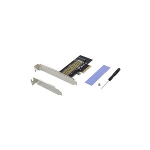 MICROCONNECT PCIe x4 M.2 NVMe SSD Adapter Compliant with PCI Express