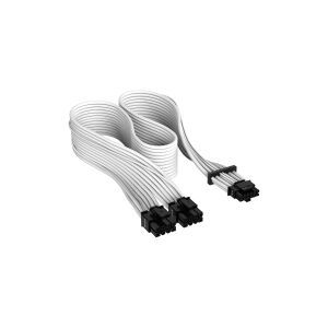 Corsair Microsystems CORSAIR   Premium Individually Sleeved 12+4pin PCIe Gen 5 12VHPWR 600W cable, white