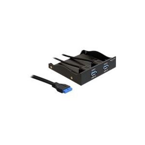 Delock USB 3.0 Front Panel 2-Port - Lagrings bay port panel - USB 3.0 x 2