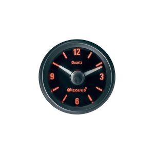 Equus 656789 Bil indbygningsinstrument Quartz-ur analog 4 LEDer Blå, Grøn, Gul, Rød 52 mm