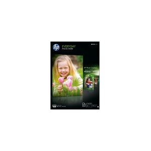 HP Everyday Photo Paper - Skinnende - A4 (210 x 297 mm) - 200 g/m² - 100 ark fotopapir - for Officejet 20X, 38XX, 46XX, 52XX, 6000 E609, 68XX, 80XX  Photosmart B110, Wireless B110