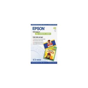 Epson Photo Quality Self Adhesive Sheets - Selv-klæbende - A4 (210 x 297 mm) - 167 g/m² - 10 stk. ark - for Expression Home HD XP-15000  Expression Premium XP-540, 6000, 6005, 900