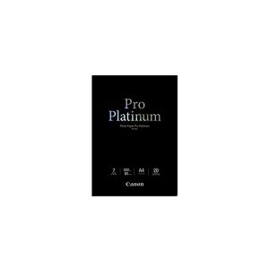 Canon Photo Paper Pro Platinum - A4 (210 x 297 mm) - 300 g/m² - 20 ark fotopapir - for PIXMA iP3600, MP240, MP480, MP620, MP980