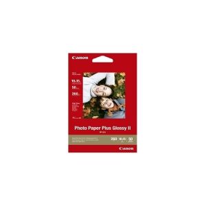 Canon Photo Paper Plus Glossy II PP-201 - Skinnende - 100 x 150 mm - 260 g/m² - 50 ark fotopapir - for PIXMA iP2600, iP2700, iX7000, MG2555, MG8250, mini320, MP520, MX7600, MX850, TS7450