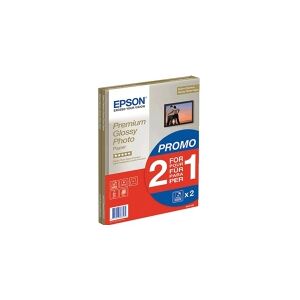 Epson Premium Glossy Photo Paper BOGOF - Skinnende - A4 (210 x 297 mm) - 255 g/m² - 15 ark fotopapir (pakke med 2) - for EcoTank ET-2650, 2750, 2751, 2756, 2850, 2851, 2856, 4750, 4850