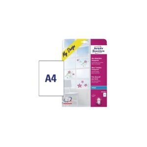 Folieetiketter Avery Zweckform My Design A4 (210x297 mm)  med 4 ark transparent klar film