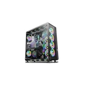 Thermaltake Core P8 Tempered Glass - Tower - ATX - sidepanel med vindue (hærdet glas) - ingen strømforsyning (PS/2) - sort - USB/Lyd