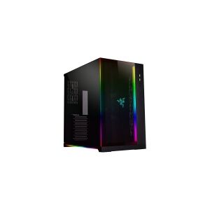 Lian Li Industrial Company Lian Li PC-O11 Dynamic - Designed by Razer - tower - udvidet ATX - sidepanel med vindue (hærdet glas) - ingen strømforsyning - sort - USB/Lyd