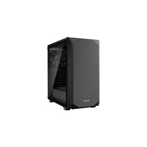 Be-Quiet! be quiet! Pure Base 500 Window - Minitower - Tempered glass - ATX/Micro-ATX/ITX - ingen strømforsyning - USB/Lyd - Sort