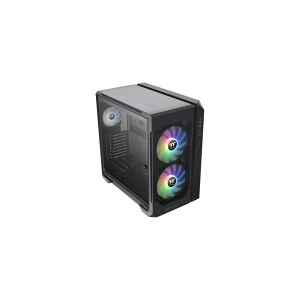 Thermaltake View 51 TG ARGB - ARGB Edition - tower - ATX - sidepanel med vindue (hærdet glas) - ingen strømforsyning (PS/2) - sort - USB/Lyd