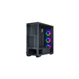 Cooler Master MasterBox TD500 MESH - MDT - udvidet ATX - sidepanel med vindue (hærdet glas) - ingen strømforsyning (ATX) - sort - USB/Lyd