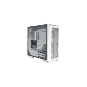 Cooler Master HAF 500 - Tower - udvidet ATX - sidepanel med vindue (hærdet glas) - ingen strømforsyning (ATX) - hvid - USB/Lyd