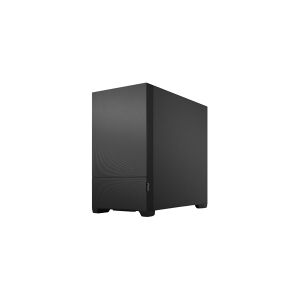 Fractal Design Pop Mini Silent - Tower - micro-ATX - ingen strømforsyning (ATX) - ensfarvet sort - USB/Lyd - for Fractal Design Model D, Type D