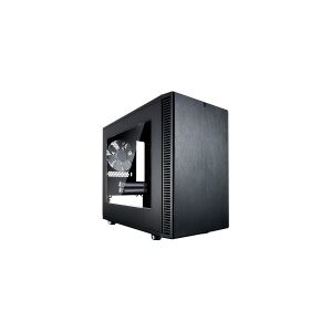 Fractal Design Define Nano S - Window - Tower - ITX - sidepanel med vindue - ingen strømforsyning (ATX) - sort - USB/Lyd