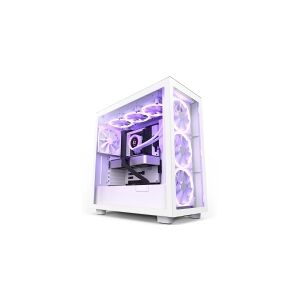 NZXT CM-H71EW-02, Midi Tower, PC, Hvid, ATX, micro ATX, Mini-ATX, 120,140 mm, 1x 140 mm, 1x 120 mm, 2x 140 mm, 3x 120 mm, 3x 140 mm