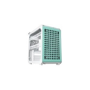 Cooler Master Qube 500 FLATPACK - Macaron Edition - mid tower - udvidet ATX - sidepanel med vindue (hærdet glas) - ingen strømforsyning (ATX / SFX / SFX-L) - pink, fløde, mynte - USB/Lyd