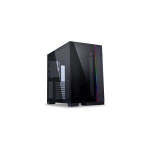 Lian Li Industrial Company Lian Li O11 Dynamic Evo - Mid tower - udvidet ATX - sidepanel med vindue (hærdet glas) - ingen strømforsyning - moderne sort - USB/Lyd