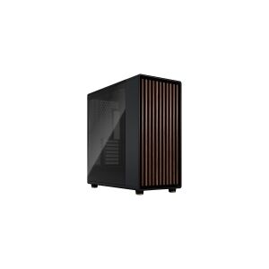 Fractal Design North XL - Tower - udvidet ATX - sidepanel med vindue (hærdet glas) - ingen strømforsyning (ATX) - charcoal black - USB/Audio/Mic