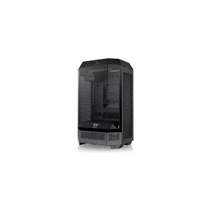 Thermaltake The Tower 300 - Minitower - mini ITX / micro ATX - sidepanel med vindue (hærdet glas) - ingen strømforsyning - sort - USB/Lyd