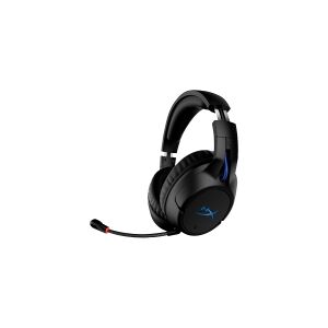 HyperX Cloud Flight Gaming - Headset - fuld størrelse - 2,4 GHz - trådløs - 3,5 mm jackstik - sort, blå - for Victus by HP Laptop 15, 16  Laptop 14, 15, 17  Pavilion x360 Laptop  Pro 290 G9