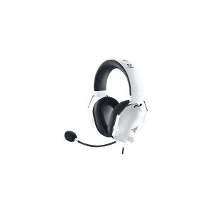 Razer BlackShark V2 X - Headset - 7.1 kanaler - fuld størrelse - kabling - 3,5 mm jackstik - støjisolerende - hvid