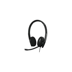 Sennheiser EPOS ADAPT 160 USB-C II - ADAPT 100 Series - headset - på øret - kabling - USB-C - sort - Optimeret til UC