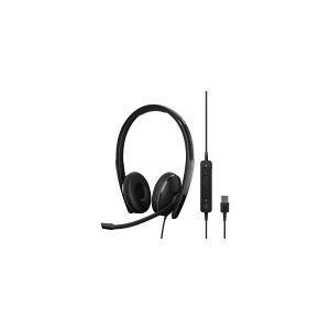 Sennheiser EPOS ADAPT 160 ANC USB - Headset - på øret - kabling - aktiv støjfjerning - USB - sort - Optimeret til UC