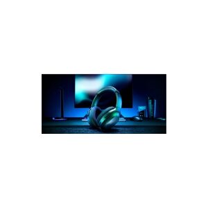 Razer Barracuda X - Headset - fuld størrelse - Bluetooth/2,4 GHz radiofrekvens - trådløs, kabling - 3,5 mm jackstik, USB-C - støjisolerende - sort