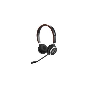 GN Audio Jabra Evolve 65 SE MS Stereo - Headset - på øret - Bluetooth - trådløs - USB - med opladningsstander - Certified for Microsoft Teams - for Jabra Evol