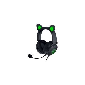 Razer Kraken Kitty V2 Pro - Headset - fuld størrelse - kabling - USB - støjisolerende - sort