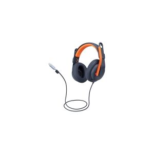 Logitech Zone Learn Wired Over-Ear Headset for Learners, USB-C - Hovedtelefoner med mik. - fuld størrelse - reserve - kabling - USB-C