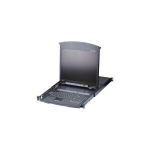 ATEN Technology ALTUSEN KL1516AiM - KVM-konsol med KVM switch - 16 porte - PS/2, USB - 17 - rackversion - 1280 x 1024 @ 75 Hz - 250 cd/m² - 1000:1 - 5 ms - VGA - 1U