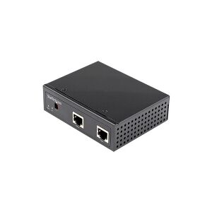 StarTech.com Industrial Gigabit PoE Splitter, 90W High Speed Power over Ethernet PoE+++ Splitter, 12-48V DC Splitter 802.3bt, LAN/RJ45 Ultra PoE to DC Adapter, -40C to +75C, High Power - Gigabit PoE Splitter (POESLT1G48V) - PoE fordeler (monterbar på DIN 