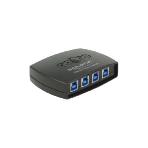 Delock USB 3.0 Sharing Switch 4 - 1 - USB sharing switch til periferiudstyr - 4 x SuperSpeed USB 3.0 - desktop