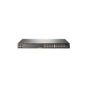 HPE Aruba 2930F 24G PoE+ 4SFP+ - Switch - L3 - Administreret - 24 x 10/100/1000 (PoE+) + 4 x 1 Gigabit / 10 Gigabit SFP+ (uplink) - monterbar på stativ - PoE+ (370 W)