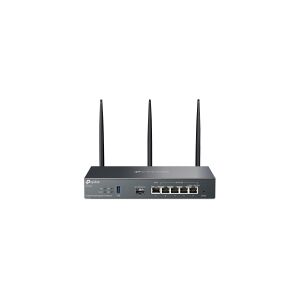 TP-Link Omada ER706W, Dual-band (2,4 GHz / 5 GHz), Ethernet LAN, Sort, Stationær router/pol router