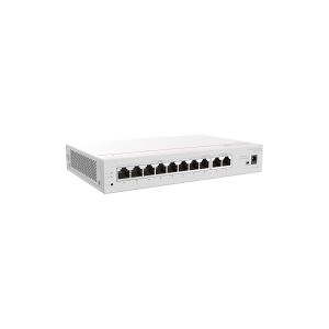 Huawei eKitEngine S380-S8P2T - Switch - Administreret - 1 x 10/100/1000 (PoE+) + 7 x 10/100/1000 - monterbar på stativ - PoE+ (124 W)