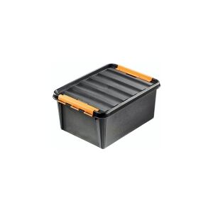 Øvrige Plastkasse SmartStore™ Pro 15 sort - 15 ltr. med låg 40x30x19 cm - ekstra robust - (10 stk.)