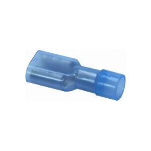 CSDK-SL Spademuffe helisoleret blå 1,5-2,5mm² spademuffe 6,3mm, længde 22,0mm indv. diameter Ø3,2mm - (100 stk.)