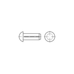 TOOLCRAFT TO-5438946 Halvrundt rillet søm 2 mm Stål 5000 stk