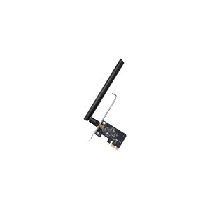 TP-LINK Archer T2E, Intern, Trådløs, PCI Express, WLAN, 433 Mbit/s, Sort, Sølv