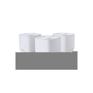 ASUS ZenWiFi XD4 Plus - Wi-Fi-system (3 routere) - op til 4800 sq.ft - GigE - Wi-Fi 6 - Dual Band