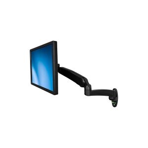 StarTech.com Wall Mount Monitor Arm - Full Motion Articulating - Adjustable - Supports Monitors 12” to 34” - VESA Monitor Wall Mount - Black (ARMPIVWALL) - Monteringssæt (vægplade, 2 spændeskiver, 4 mellemrumsstykker, dække, 2 ankerbolte) - justerbar arm 