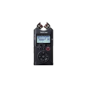 Tascam DR-40X, 18 t, MP3, WAV, 92 dB, 44100 - 96000 Hz, Blå, 40 mW