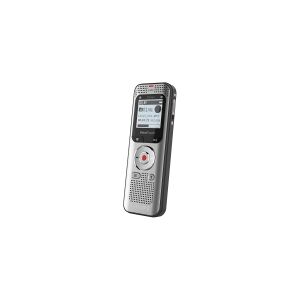 Philips Voice Tracer DVT2050 - Stemmeoptager - 8 GB - aluminium lys sølvmetalfront og ryg