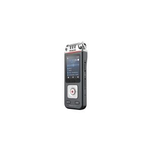 Philips Voice Tracer DVT8110 Meeting Recorder - Stemmeoptager - 200 mW - 8 GB - krom, antracite