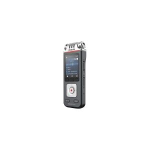 Philips Digital Voice Tracer DVT7110 - Stemmeoptager - 8 GB - krom, antracit (sort)