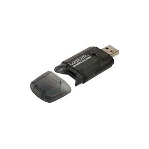 LogiLink Cardreader USB 2.0 Stick external for SD/MMC, Sort, 480 Mbit/s, USB 2.0