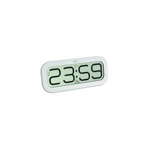 TFA-Dostmann 60.4514, Bord, Digital clock, Oval, Hvid, LCD, 321 mm